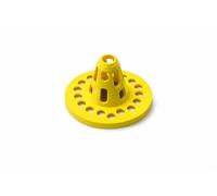 10 Pièges à Frelon Asiatique, Diamètre 70 mm, Fixation Vissée ou Collée sur Tout Support, Orange ou Jaune