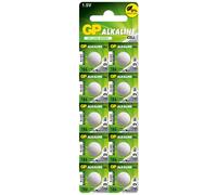 10 Piles 186 / LR43 GP Alcaline 1,5V