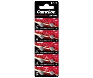 10 Piles AG11 / LR58 / LR721 / 362 / 361 / 162 Camelion Alcaline 1,5V