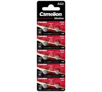 10 Piles AG2 / LR726 / 396 / 397 / 196 / LR59 Camelion Alcaline 1,5V