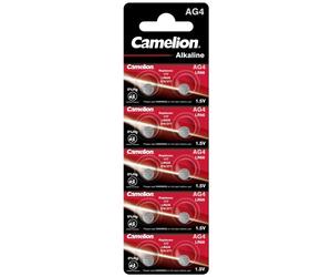 10 Piles AG4 / LR66 / LR626 / 377 / 376 / 177 Camelion Alcaline 1,5V