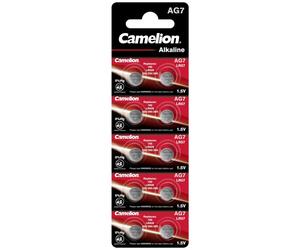 10 Piles AG7 / LR57 / LR926 / 395 / 399 / 195 Camelion Alcaline 1,5V