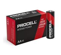 10 Piles Alcalines AA / LR6 Duracell Procell Intense