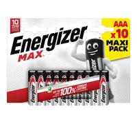 10 Piles Alcalines AAA / LR03 Energizer Max