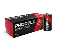10 Piles Alcalines C / LR14 Duracell Procell Intense
