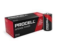 10 Piles Alcalines D / LR20 Duracell Procell Intense