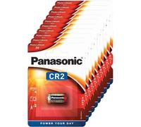 10 Piles CR2 Panasonic Lithium 3V