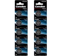 10 Piles CR2450 / 5029LC Camelion Bouton Lithium 3V