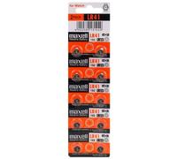 10 Piles LR41 / 192 / 392 / 384 Maxell Alcaline 1,5V