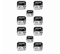 10 piles Maxell 371 SR920SW