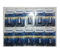 10 piles PHILIPS CR2 Lithium 3V