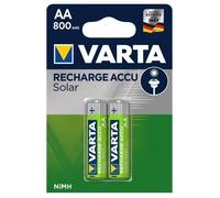 10 piles solaires 1 2 V rechargeables VARTA 800mAh 56736