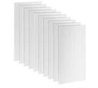 10 Plaques alvéolaires en polycarbonate - Outsunny - panneau alvéolaire double 4 mm - polycarbonate - 120x60x0,4cm - transparent
