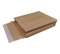 10 Pochettes KRAFT ARMÉ avec soufflet de 7 cm 26 x 33 cm 135 g kraft renforcé Brun auto adhésive sac A4 soufflet de 70mm 260 x 330 mm armé brun enveloppe pochette expédition solide indéchirable