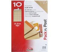 10 Pochettes - Papier Kraft Armé - 229X324 Mm - 130G - Gpv G