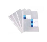10 Pochettes Perforées Transparentes Pour Cartes De Visite - A4 - Viquel