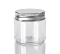 10 Pots Stockage Cosmétiques PET Transparent Bouchon Alu | Design anti-fuite, bouchon vissé sécurisé, parfait , stockage aliments secs, 100ml chacun