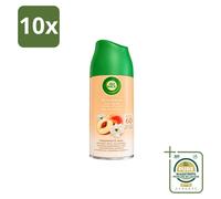 10 recharges pour diffuseur automatique Air Wick Freshmatic, parfum pêche blanche, 250 ml, lot de 10