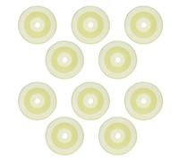 10 roues en nylon blanc, poulie ronde de 2,5 pouces, rouleau à roulettes, capacité de charge lourde de 25 kg, roues en polypropylène antidérapantes pour petits chariots et assortim