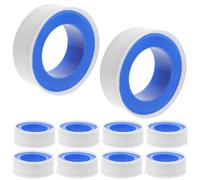 10 Rouleaux Ruban Adhésif D’étanchéité Ptfe Blanc | Joint Flexible, Filetage Fiable, pour Plomberie Industrielle et Réparations de Salle de Bain, Usage Eau Potable