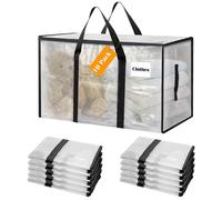 10 sacs de rangement de 100 litres, étanches, avec fermeture éclair et poignée