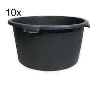10 seaux à mortier de 90 litres Seau de chantier Seau à mortier Seau à plâtre Seau de maçon Seau