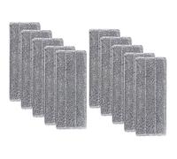 10 Serpillères en Microfibre pour Balai Lave-Sol Housse de Nettoyage de Rechange La Tête de Ménage de Vadrouille pour Balai Plat L