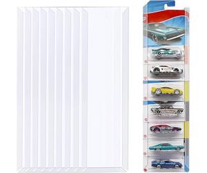 10 Sets Vitrine pour modèle de Voiture Étagère de Rangement Murale en Plastique Organiseur pour Emballage Blister 42,5x11,2 cm