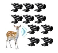 10 Sifflets Ultrason Anti Gibier,Sifflet Ultrason Chien et Sifflet de Survie - Répulsif Animaux pour Véhicules Activé par le Vent,Installation Facile pour Voiture,Moto et Camion avec Pads Adhésifs