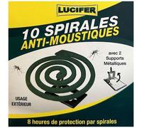 10 Spirales anti-moustiques avec 2 supports métalliques