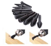 10 Stück Bois Râpe Set Rasp Set Bois Tige Kit de fraisage Foret Perceuse Outils Sculpture sur bois Ponceuse Roue Ponceuse Cône