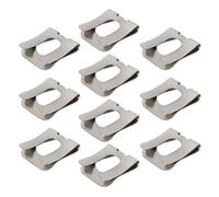 10 Stück Gabelkopfclip für Stift M8 Nickel 65 Mangan Schnellverschluss-Clips U-Mutter-Clip Schraube (17,8 X 14,1 X 8 Mm)