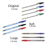 BIC Stylo bille Cristal Original - pointe moyenne 1 mm - à capuchon - vert - boîte de 50