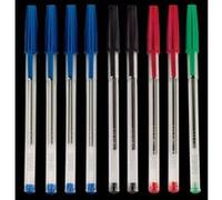 10 stylos bille encre couleurs assorties, pointe 1 mm G