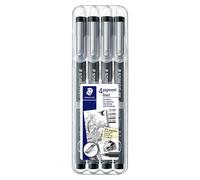 10 stylos Pigment Liner 308 WP4, noir, boîte de 4