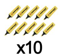 10 surligneurs - STABILO BOSS ORIGINAL - Pastel - Crème de jaune