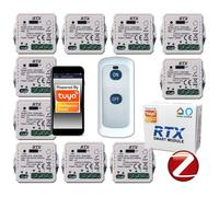10x TUYAde volets roulants Télécommande Zigbee RFRCM E