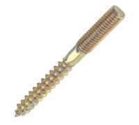 10 tiges double filet bois métrique en acier au carbone finition zinugée Easydrive M8 x 75mm