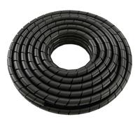 10 Tuyau câble spiralé Noir, Diamètre 12mm, Protection flexible câbles 9-65mm, Usage privé industriel