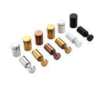 10 vis, boulons et supports de fixation publicitaires en acier inoxydable(Golden,12x30MM)