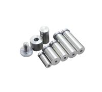 10 vis inox pour panneaux publicitaires et verre, fixation robuste(25x120mm)