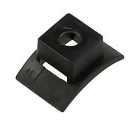 10 x 151-27010 support vissable noir serre-câbles HELLERMANNTYTON