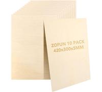 10 x A3, contreplaqué, 5 mm, plaques en bois pour l'artisanat, contreplaqué de peuplier, plaque en bois pour le bricolage, peinture au feu, construction de modèle, cadeaux, décoration