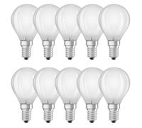 10 x Bellalux LED Ampoule Filament Goutte 2,5W=25W E14 Mat 2700K 250lm