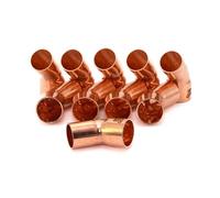 10 X Coude cuivre 45° M/F à souder 40CU - diamètre 14 mm BRICOZOR