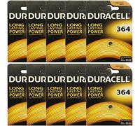 10 x Duracell 364 1.5v Silver Oxide Watch Battery Batteries SW621SW V364 SR60