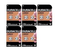 10 x Duracell CR 2025 (5 ampoules de 2 batteries) 10 piles (CR 2025)