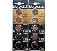 10 x Duracell CR 2025 avec lithium (2 ampoules de 5 batteries) 10 piles