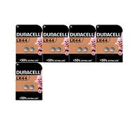 10 x Duracell LR44 A76 V13GA 76A (5 ampoules de 2 batteries) 10 piles
