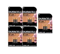 10 x Duracell N/LR1 E90 (5 ampoules de 2 batteries) 10 piles